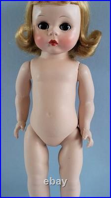 Early Madame Alexander-Kin 1953 Heavier Body Strung Doll SLNW in School Outfit