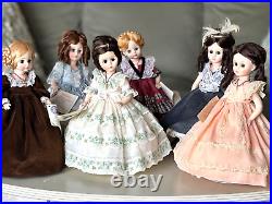 Elegant Dolls by Madame Alexander Six of The First Ladies Series Two 12 Clean