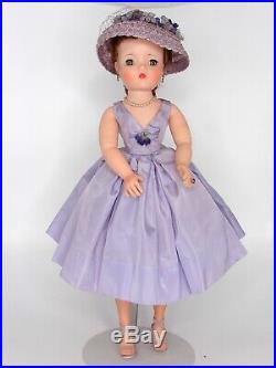 Excellent 1957 Cissy Doll Lavender Box Pleats Original With Accessories