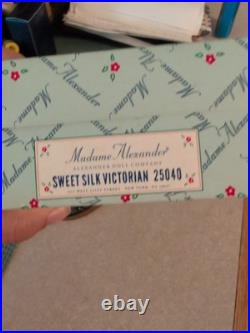 Exquisite Madame Alexander Doll, Sweet Silk Victorian 25040, with Tag In Box