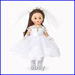 FIRST COMMUNNON BLESSINGS 8 Madame Alexander Doll Fai Skin Tone Brn Eyes & Hair