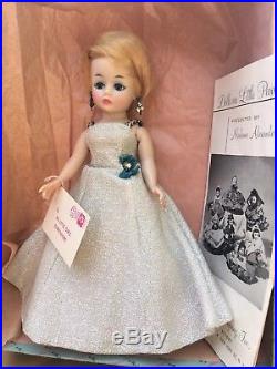 FLASH SALE Vintage Madame Alexander Margot 921, lame gown, clover earrings. Box