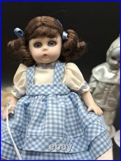 FULL SET! Porcelain Madame Alexander Oz Dolls Scarecrow Tin Man Dorothy Lion
