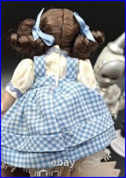FULL SET! Porcelain Madame Alexander Oz Dolls Scarecrow Tin Man Dorothy Lion