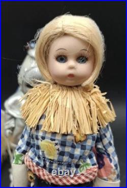 FULL SET! Porcelain Madame Alexander Oz Dolls Scarecrow Tin Man Dorothy Lion