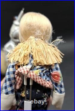 FULL SET! Porcelain Madame Alexander Oz Dolls Scarecrow Tin Man Dorothy Lion