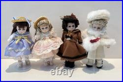 FULL SET! RARE Porcelain Madame Alexander 5.5 Summer Spring Autumn Winter Dolls