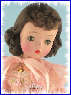 GORGEOUS 1955-56 Dark Brunette Vintage Madame Alexander Cissy Pretty In Pink