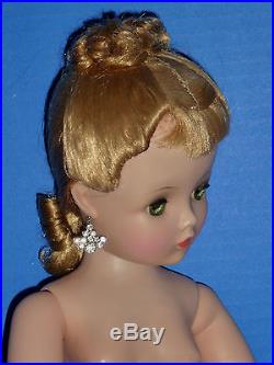 GORGEOUS 20 Madame Alexander CISSY withFancy Hairdo/Original Rhinestone Earrings