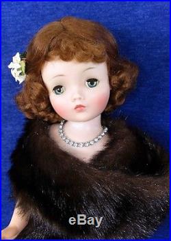 GORGEOUS VINTAGE 1950's RED HAIRED CISSY DOLL & TAG. DRESS BY MADAME ALEXANDER