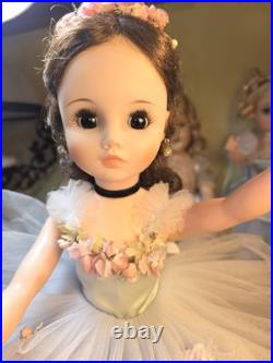 Gorgeous! Madame Alexander 17 Retired 1966 Dark Eyed Elise Ballerina All Orig