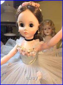 Gorgeous! Madame Alexander 17 Retired 1966 Dark Eyed Elise Ballerina All Orig