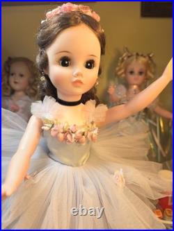 Gorgeous! Madame Alexander 17 Retired 1966 Dark Eyed Elise Ballerina All Orig