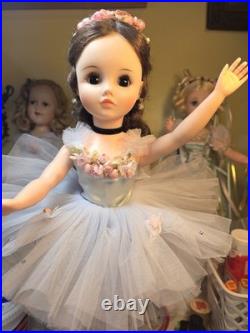 Gorgeous! Madame Alexander 17 Retired 1966 Dark Eyed Elise Ballerina All Orig