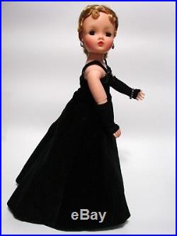 Gorgeous Madame Alexander 1957 Cissy Original Doll Black Velvet A-line Htf