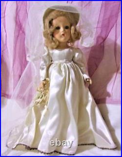 HTF 1936-38 Madame Alexander WENDY ANN Bride Doll 15
