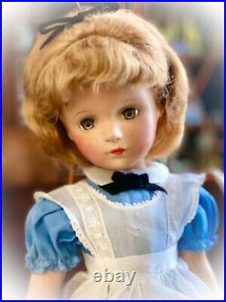 HTF 21 Vintage Madame Alexander ALICE In WONDERLAND Doll withMargaret Face