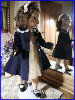 HTF Brunette 24 Binnie Winnie Walker Doll Madame Alexander TAGGED Dress, Slip