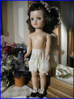 HTF Brunette 24 Binnie Winnie Walker Doll Madame Alexander TAGGED Dress, Slip