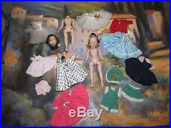 HUGE 1950s Alex CISSETTE LOT with 7 Tagged Garments and 2 dolls. One doll Minty