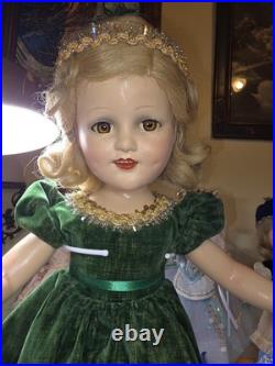 HUGE RARE! 21.5 Madame Alexander Sonja Henie Composite Skater All Original