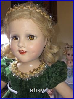 HUGE RARE! 21.5 Madame Alexander Sonja Henie Composite Skater All Original