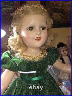 HUGE RARE! 21.5 Madame Alexander Sonja Henie Composite Skater All Original