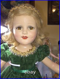 HUGE RARE! 21.5 Madame Alexander Sonja Henie Composite Skater All Original