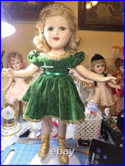 HUGE RARE! 21.5 Madame Alexander Sonja Henie Composite Skater All Original