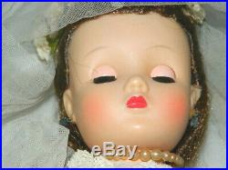 Htf Vtg Madame Alexander Elise Bride Doll-late 50's-16-tagged Orig Nice Color
