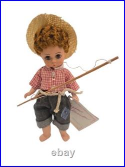 Huckleberry Finn Madame Alexander Doll New In Box With Hat & Fishing Pole