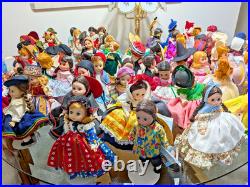 Huge Lot of 69 Vintage Madame Alexander 8 Dolls Been on Display W Bonus Extras