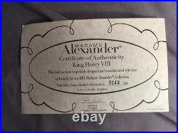 King Henry VIII, The Tudors Collection, 10.5 inch Madame Alexander Doll 61575