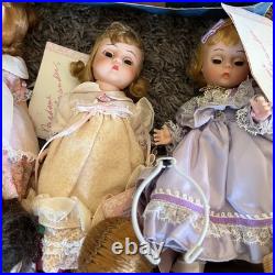 LOT Of 17 Madame Alexander Dolls + Doll Parts Clothes Shoes Repair Kit PLS READ