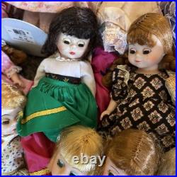 LOT Of 17 Madame Alexander Dolls + Doll Parts Clothes Shoes Repair Kit PLS READ