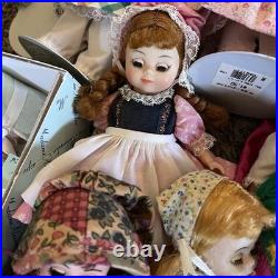 LOT Of 17 Madame Alexander Dolls + Doll Parts Clothes Shoes Repair Kit PLS READ