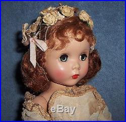 LOVELY! Vintage 1950's Madame Alexander Hard Plastic MAGGIE Face Doll Original
