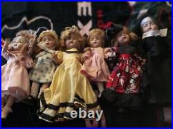 Lot (#036) Of 6 Princess Elizabeth McGuffey Anna Madame Alexander Dolls