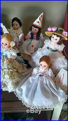 Lot 25 Madame Alexander Dolls 8 Made in USA. 1970's to 1990's