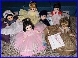Lot (6) Madame Alexander Doll 8 LITTLE WOMEN Dolls Laurie Amy Meg Jo Marme Beth
