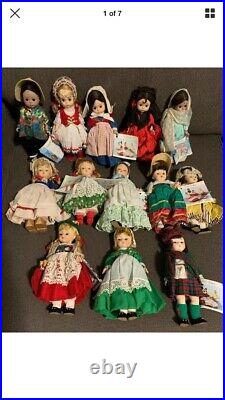 Lot 7 Vintage MADAME ALEXANDER International Dolls Plus Betsy Ross