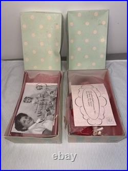 Lot Of 2 Madame Alexander Vintage Mini Porcelain Dolls Summer And Bonnet NIB