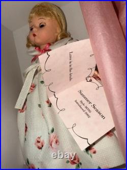 Lot Of 2 Madame Alexander Vintage Mini Porcelain Dolls Summer And Bonnet NIB