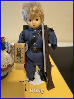 Lot Of 6 Vintage 8 Inch Dolls With Stands Madame Alexander, Vogue Ginny, Sanford