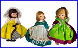Lot of 15 Vintage 1970 & 1980s Madame Alexander World International Dolls