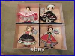 Lot of 39 Madam Alexander 8 Jointed Dolls International Series Boxes Tag Stands