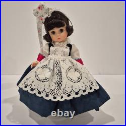Lot of 4 Vintage Madame Alexander Dolls International 8 Series with Stands