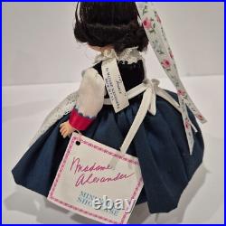 Lot of 4 Vintage Madame Alexander Dolls International 8 Series with Stands