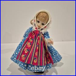 Lot of 4 Vintage Madame Alexander Dolls International 8 Series with Stands