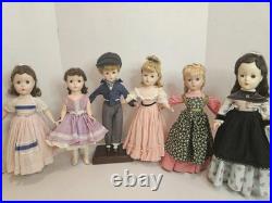 Lot of 6 1950's Madame Alexander 14 Little Women Dolls Including Laurie